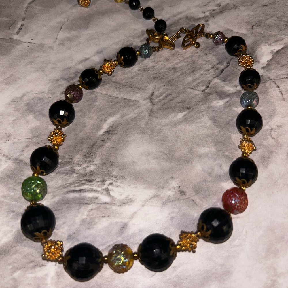 Vintage Deauville beaded necklace